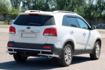 Kia Sorento II XM 2009-2014 гг. Задняя дуга AK003-2 (нержавейка) фото 4