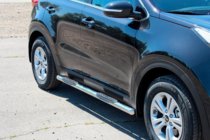 Kia Sportage 2015-2021 гг. Боковые трубы BB002 (2 шт., нержавейка) фото 5