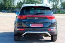 Kia Sportage 2015-2021 гг. Задняя защита AK007 (нержавейка) фото 4