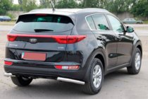 Kia Sportage 2015-2021 гг. Задняя защита углы AK003 (нержавейка) фото 4