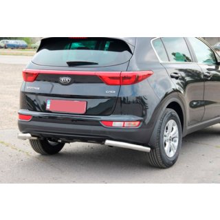 Задняя защита углы AK003 (нержавейка) Kia Sportage 2015-2021 гг. фото 2