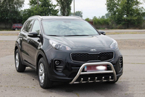 Kia Sportage 2015-2021 гг. Кенгурятник WT003 (нержавейка) фото 5