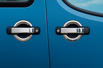 Fiat Doblo I 2005-2010 гг. Хромированные Накладки на Ручки Дверей (4 шт, Нержавейка) фото 2