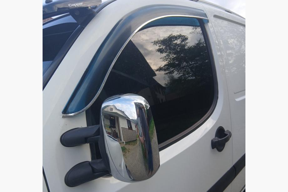 Fiat Doblo I 2005-2010 гг. Хромированные Накладки на Зеркала (2 шт., пластик) Carmos Фото 3