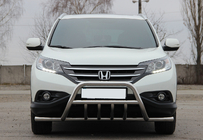Honda CRV 2012-2016 гг. Передняя защита WT003-ST-V1 (нержавейка) фото 1