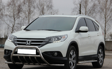 Honda CRV 2012-2016 гг. Передняя защита WT003-ST-V1 (нержавейка) фото 3