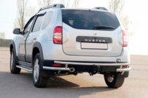 Renault Duster 2008–2017 гг. Задняя дуга AK005-Special (нерж. сталь) фото 1