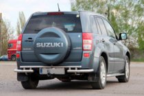 Suzuki Grand Vitara 2005-2017 гг. Задняя защита AK005-3 (нержавейка) фото 3