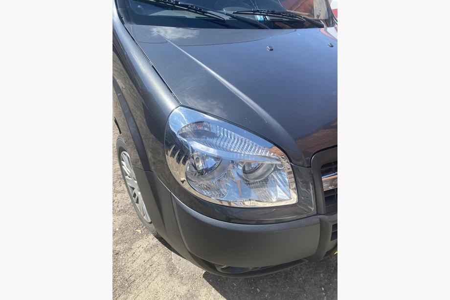 Fiat Doblo I 2005-2010 гг. Накладки на Фары (2 шт, Сталь) OmsaLine - Итальянская Нержавейка Фото 2