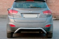 Hyundai IX-35 2010-2015 гг. Задняя защита AK007 (нержавейка) фото 1
