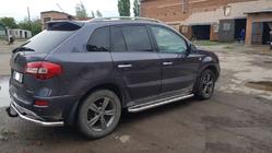 Renault Koleos 2008-2016 гг. Боковые Подножки Premium (2 шт., Нержавейка) 60 мм фото 4
