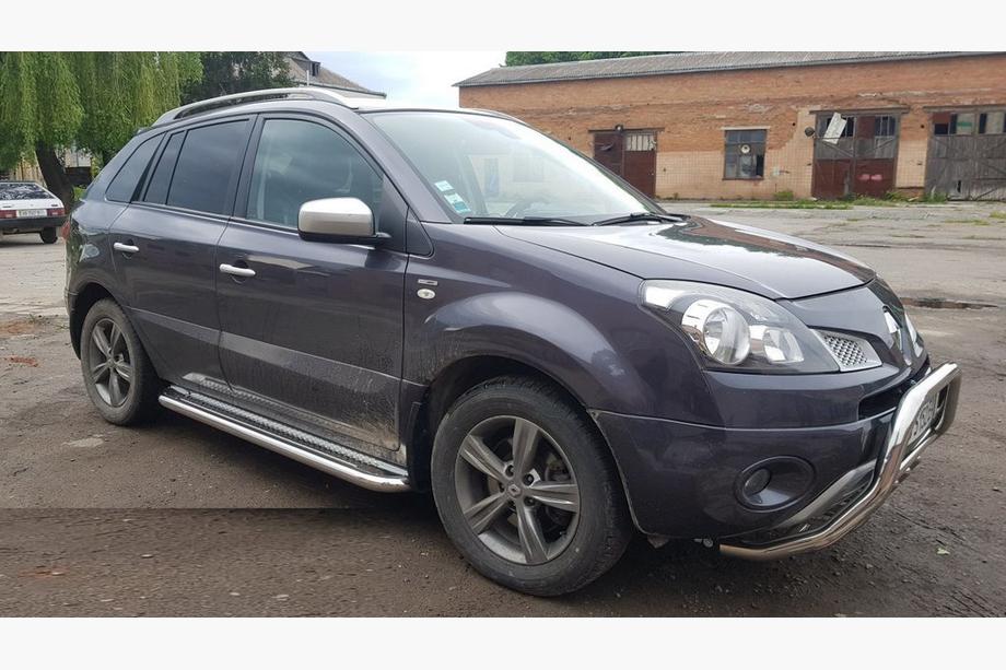 Renault Koleos 2008-2016 гг. Боковые Подножки Premium (2 шт., Нержавейка) 60 мм Image