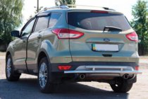 Ford Kuga/Escape 2013-2019 гг. Задняя дуга AK002-2 (нержавейка) фото 3