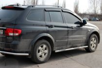 SsangYong Kyron 2005-2014 гг. Боковые трубы BB002 (2 шт., нержавейка) фото 2