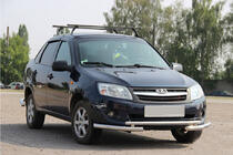 Lada Granta 2011- гг. Передняя защита ST009-2 фото 1