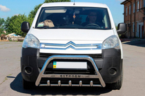 Citroen Berlingo 2008-2018 гг. Кенгурятник WT004 (нержавейка) фото 6