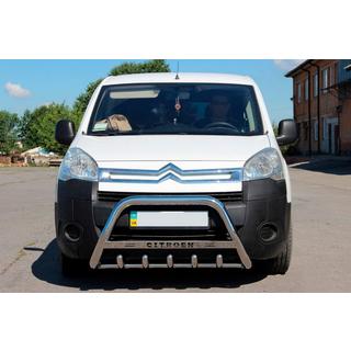 Кенгурятник WT004 (нержавейка) Citroen Berlingo 2008-2018 гг. фото 4