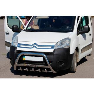 Кенгурятник WT004 (нержавейка) Citroen Berlingo 2008-2018 гг. фото 3