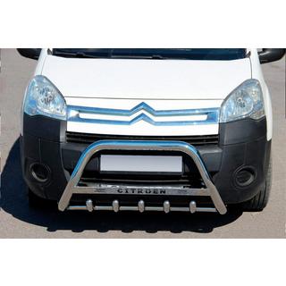 Кенгурятник WT004 (нержавейка) Citroen Berlingo 2008-2018 гг. фото 1