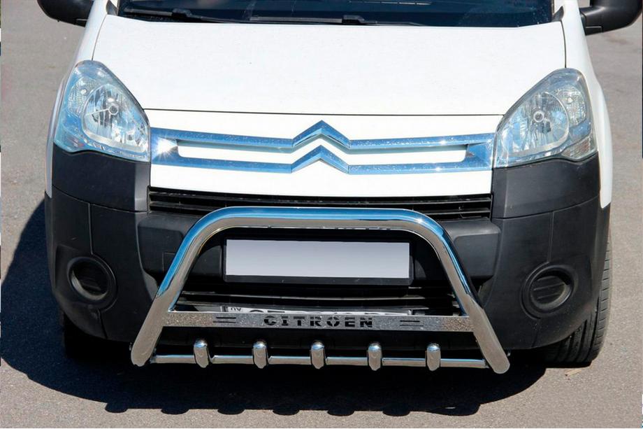 Citroen Berlingo 2008-2018 гг. Кенгурятник WT004 (нержавейка) Image