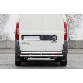 Задняя дуга AK002/1-Двойная (нерж. сталь) Fiat Doblo II 2010-2022 гг. фото 1