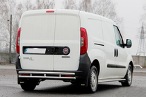 Opel Combo 2012-2018 гг. Задняя дуга AK002/1-Двойная (нерж. сталь) фото 3