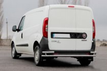 Fiat Doblo II 2010-2022 гг. Задняя дуга AK005/2-Двойная (нерж. сталь) фото 6
