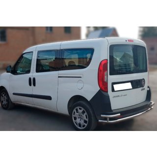 Задняя дуга AK005/2-Двойная (нерж. сталь) Fiat Doblo II 2010-2022 гг. фото 3