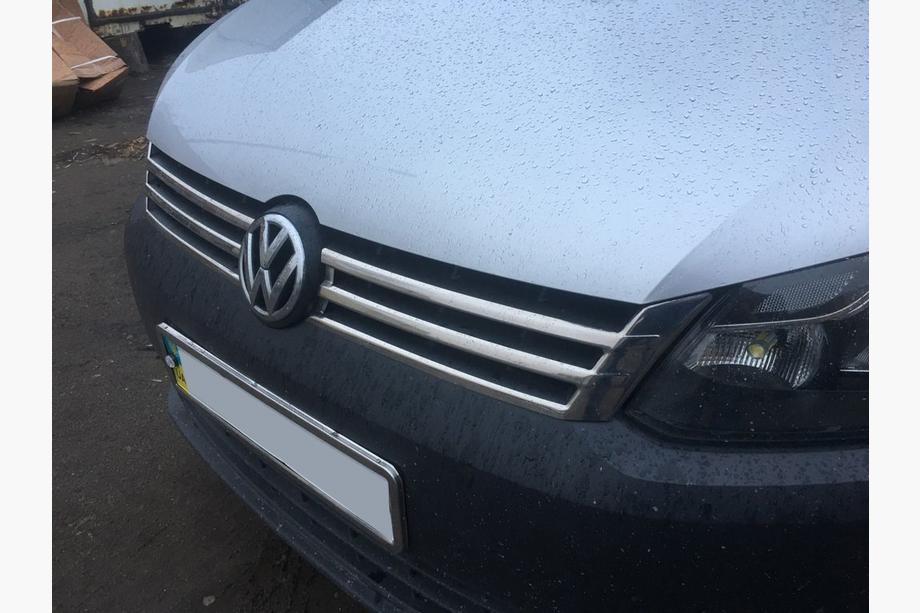 Volkswagen Caddy 2010-2015 гг. Хром Накладки на Решетку (2 шт, Нержавейка) Carmos - Турецкая Нержавеющая Сталь Фото 7