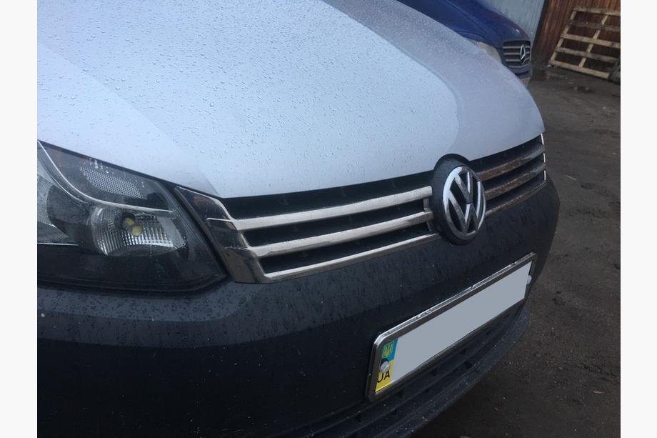 Volkswagen Caddy 2010-2015 гг. Хром Накладки на Решетку (2 шт, Нержавейка) Carmos - Турецкая Нержавеющая Сталь Фото 9