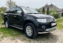Mitsubishi Pajero Sport 2008-2015 гг. Передняя защита ST015 (нержавейка) фото 1