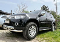 Mitsubishi Pajero Sport 2008-2015 гг. Передняя защита ST015 (нержавейка) фото 2