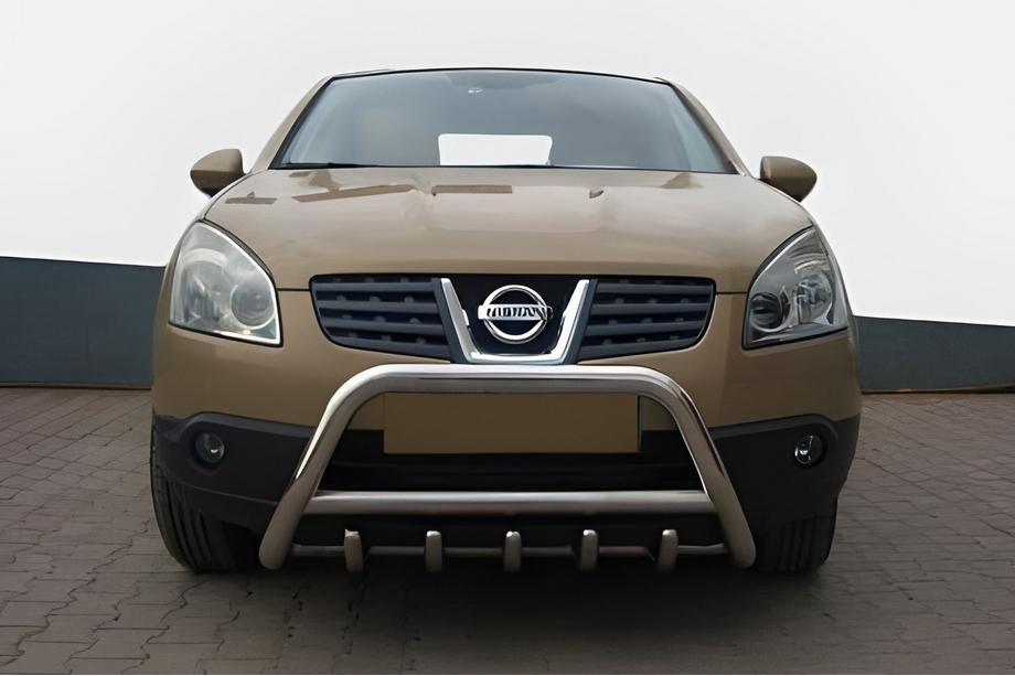 Nissan Qashqai 2007-2010 гг. Кенгурятник WT003 (нержавейка) 60 мм Image