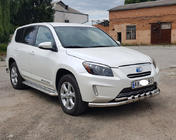 Toyota Rav 4 2006-2013 гг. Боковые Подножки Premium (2 шт., Нержавейка) фото 2