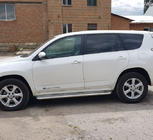Toyota Rav 4 2006-2013 гг. Боковые Подножки Premium (2 шт., Нержавейка) фото 4
