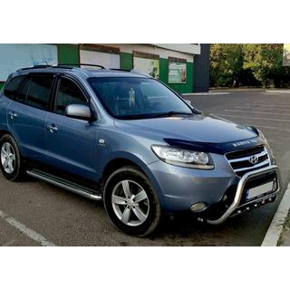 Боковые Подножки Premium (2 шт., Нержавейка) Hyundai Santa Fe 2 2006-2012 гг. фото 4