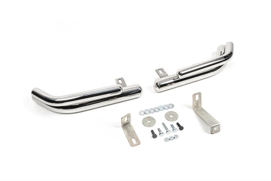 Hyundai Santa Fe 2 2006-2012 гг. Задние двойные уголки AK003-Двойной (нержавейка) Image