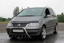 Volkswagen Sharan 1995-2010 гг. Кенгурятник WT004 Нержавейка фото 1