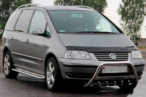Volkswagen Sharan 1995-2010 гг. Кенгурятник WT004 Нержавейка фото 2