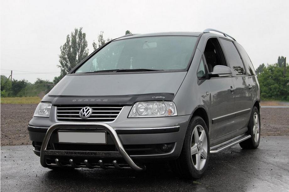 Volkswagen Sharan 1995-2010 гг. Кенгурятник WT004 Нержавейка Image