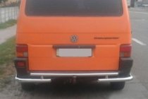 Volkswagen T4 Transporter 1990-2003 гг. Задняя дуга AK003-2 (нержавейка) фото 1