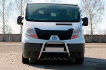 Renault Trafic 2001–2015 гг. Кенгурятник QT-Spec (нержавейка) фото 1