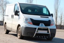 Renault Trafic 2001–2015 гг. Кенгурятник QT-Spec (нержавейка) фото 2