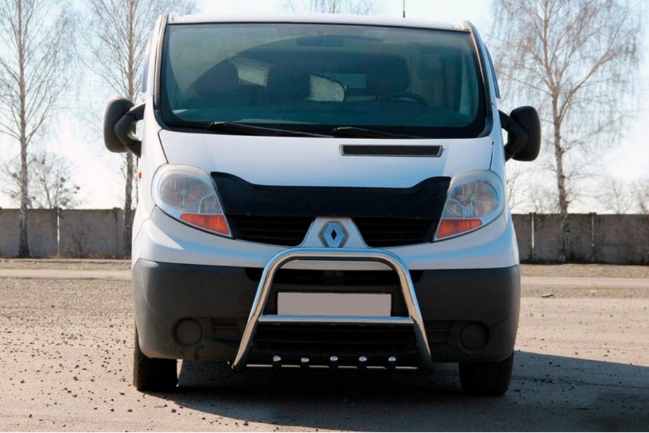 Nissan Primastar 2002-2014 гг. Кенгурятник QT-Spec (нержавейка) Image