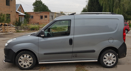 Fiat Doblo II 2010-2022 гг. Боковые трубы (2 шт., нержавейка) 60мм, Макси база фото 3