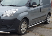 Fiat Doblo II 2010-2022 гг. Боковые трубы (2 шт., нержавейка) 60мм, Макси база фото 1