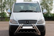 Mercedes Viano 2004-2014 гг. Кенгурятник Kelebek WT011 (нерж.) фото 3