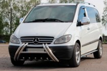 Mercedes Viano 2004-2014 гг. Кенгурятник Kelebek WT011 (нерж.) фото 2