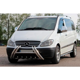 Кенгурятник Kelebek WT011 (нерж.) Mercedes Vito W639 2004-2014 гг. фото 2