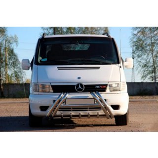 Кенгурятник Kelebek WT011 (нерж.) Mercedes Vito W638 1996-2003 гг. фото 3